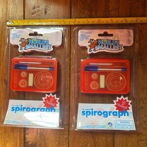 Lot of 2 Hasbro portable Worlds smallest Spirograph